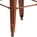 Flash Furniture ET-BT3503-24-POC-WD-GG Counter Height Backless Bar Stool w/ Wood Seat, Copper thumbnail 3