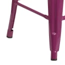 Flash Furniture ET-BT3503-24-PUR-GG Counter Height Backless Bar Stool w/ Metal Seat, Purple thumbnail 5