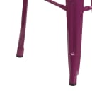 Flash Furniture ET-BT3503-24-PUR-WD-GG Counter Height Backless Bar Stool w/ Wood Seat, Purple thumbnail 4