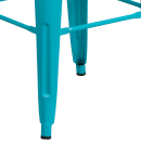 Flash Furniture ET-BT3503-30-CB-GG Backless Bar Stool w/ Metal Seat, Crystal Teal Blue thumbnail 8