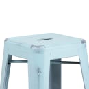 Flash Furniture ET-BT3503-30-DB-GG Backless Bar Stool w/ Metal Seat, Distressed Green Blue thumbnail 4
