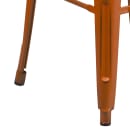 Flash Furniture ET-BT3503-30-OR-GG Backless Bar Stool w/ Metal Seat, Distressed Orange thumbnail 5