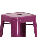 Flash Furniture ET-BT3503-30-PUR-GG Backless Bar Stool w/ Metal Seat, Purple thumbnail 4