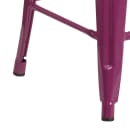 Flash Furniture ET-BT3503-30-PUR-WD-GG Backless Bar Stool w/ Wood Seat, Purple thumbnail 3