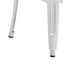 Flash Furniture ET-BT3503-30-WH-GG Backless Bar Stool w/ Metal Seat, Distressed White thumbnail 5