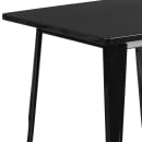 Flash Furniture ET-CT002-1-BK-GG 31 1/2" Square Dining Height Table - Steel, Black thumbnail 4