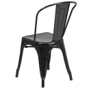 Flash Furniture ET-CT002-4-30-BK-GG 31 1/2" Square Table & (4) Chair Set - Steel, Black thumbnail 5