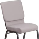 Flash Furniture FD-CH02185-SV-GYDOT-GG Stacking Church Chair w/ Gray Dot Fabric Back & Seat - Steel Frame, Silver Vein thumbnail 5