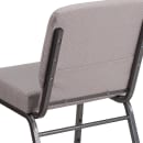 Flash Furniture FD-CH0221-4-SV-GYDOT-GG Extra Wide Stacking Church Chair w/ Gray Dot Fabric Back & Seat - Steel Frame, Silver Vein thumbnail 8