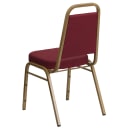 Flash Furniture FD-BHF-1-ALLGOLD-0847-BY-GG Stacking Banquet Chair w/ Burgundy Patterned Vinyl Back & Seat - Steel Frame, Gold thumbnail 4