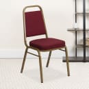 Flash Furniture FD-BHF-1-ALLGOLD-0847-BY-GG Stacking Banquet Chair w/ Burgundy Patterned Vinyl Back & Seat - Steel Frame, Gold thumbnail 7