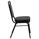 Flash Furniture FD-BHF-1-GG Stacking Banquet Chair w/ Black Vinyl Back & Seat - Steel Frame, Black thumbnail 3