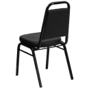 Flash Furniture FD-BHF-1-GG Stacking Banquet Chair w/ Black Vinyl Back & Seat - Steel Frame, Black thumbnail 4