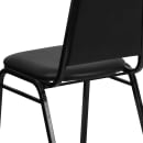 Flash Furniture FD-BHF-1-GG Stacking Banquet Chair w/ Black Vinyl Back & Seat - Steel Frame, Black thumbnail 8