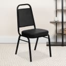 Flash Furniture FD-BHF-1-GG Stacking Banquet Chair w/ Black Vinyl Back & Seat - Steel Frame, Black thumbnail 9