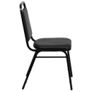 Flash Furniture FD-BHF-2-GG Stacking Banquet Chair w/ Black Vinyl Back & Seat - Steel Frame, Black thumbnail 3