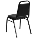 Flash Furniture FD-BHF-2-GG Stacking Banquet Chair w/ Black Vinyl Back & Seat - Steel Frame, Black thumbnail 4