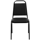 Flash Furniture FD-BHF-2-GG Stacking Banquet Chair w/ Black Vinyl Back & Seat - Steel Frame, Black thumbnail 5