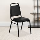 Flash Furniture FD-BHF-2-GG Stacking Banquet Chair w/ Black Vinyl Back & Seat - Steel Frame, Black thumbnail 9