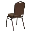 Flash Furniture FD-C01-COPPER-008-T-02-GG Stacking Banquet Chair w/ Brown Patterned Fabric Back & Seat - Steel Frame, Copper Vein thumbnail 4
