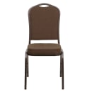 Flash Furniture FD-C01-COPPER-008-T-02-GG Stacking Banquet Chair w/ Brown Patterned Fabric Back & Seat - Steel Frame, Copper Vein thumbnail 5