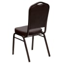 Flash Furniture FD-C01-COPPER-BRN-VY-GG Stacking Banquet Chair w/ Brown Vinyl Back & Seat - Steel Frame, Copper Vein thumbnail 4