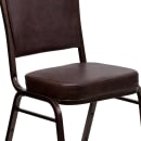 Flash Furniture FD-C01-COPPER-BRN-VY-GG Stacking Banquet Chair w/ Brown Vinyl Back & Seat - Steel Frame, Copper Vein thumbnail 7