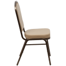 Flash Furniture FD-C01-COPPER-TN-VY-GG Stacking Banquet Chair w/ Tan Vinyl Back & Seat - Steel Frame, Copper Vein thumbnail 3