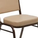Flash Furniture FD-C01-COPPER-TN-VY-GG Stacking Banquet Chair w/ Tan Vinyl Back & Seat - Steel Frame, Copper Vein thumbnail 7
