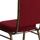 Flash Furniture FD-C01-GOLDVEIN-3169-GG Stacking Banquet Chair w/ Burgundy Fabric Back & Seat - Steel Frame, Gold Vein thumbnail 8