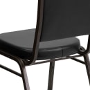 Flash Furniture FD-C01-GOLDVEIN-BK-VY-GG Stacking Banquet Chair w/ Black Vinyl Back & Seat - Steel Frame, Gold Vein thumbnail 8