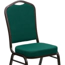 Flash Furniture FD-C01-GOLDVEIN-GN-GG Stacking Banquet Chair w/ Green Fabric Back & Seat - Steel Frame, Gold Vein thumbnail 5