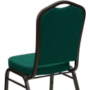 Flash Furniture FD-C01-GOLDVEIN-GN-GG Stacking Banquet Chair w/ Green Fabric Back & Seat - Steel Frame, Gold Vein thumbnail 6