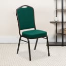 Flash Furniture FD-C01-GOLDVEIN-GN-GG Stacking Banquet Chair w/ Green Fabric Back & Seat - Steel Frame, Gold Vein thumbnail 8