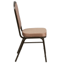 Flash Furniture FD-C01-GOLDVEIN-GO-GG Stacking Banquet Chair w/ Gold Patterned Fabric Back & Seat - Steel Frame, Gold Vein thumbnail 3