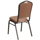 Flash Furniture FD-C01-GOLDVEIN-GO-GG Stacking Banquet Chair w/ Gold Patterned Fabric Back & Seat - Steel Frame, Gold Vein thumbnail 4