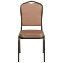 Flash Furniture FD-C01-GOLDVEIN-GO-GG Stacking Banquet Chair w/ Gold Patterned Fabric Back & Seat - Steel Frame, Gold Vein thumbnail 5