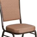 Flash Furniture FD-C01-GOLDVEIN-GO-GG Stacking Banquet Chair w/ Gold Patterned Fabric Back & Seat - Steel Frame, Gold Vein thumbnail 7