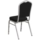 Flash Furniture FD-C01-S-11-GG Stacking Banquet Chair w/ Black Fabric Back & Seat - Steel Frame, Silver thumbnail 4