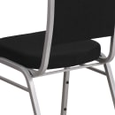Flash Furniture FD-C01-S-11-GG Stacking Banquet Chair w/ Black Fabric Back & Seat - Steel Frame, Silver thumbnail 8