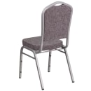 Flash Furniture FD-C01-S-12-GG Stacking Banquet Chair w/ Gray Fabric Back & Seat - Steel Frame, Silver thumbnail 4