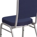 Flash Furniture FD-C01-S-2-GG Stacking Banquet Chair w/ Navy Blue Fabric Back & Seat - Steel Frame, Silver thumbnail 8