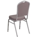 Flash Furniture FD-C01-S-6-GG Stacking Banquet Chair w/ Gray Fabric Back & Seat - Steel Frame, Silver thumbnail 4