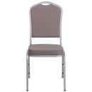 Flash Furniture FD-C01-S-6-GG Stacking Banquet Chair w/ Gray Fabric Back & Seat - Steel Frame, Silver thumbnail 5