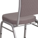 Flash Furniture FD-C01-S-6-GG Stacking Banquet Chair w/ Gray Fabric Back & Seat - Steel Frame, Silver thumbnail 8