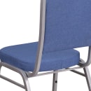 Flash Furniture FD-C01-S-7-GG Stacking Banquet Chair w/ Blue Fabric Back & Seat - Steel Frame, Silver thumbnail 8