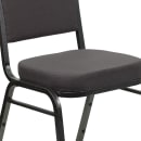 Flash Furniture FD-C01-SILVERVEIN-GY-GG Stacking Banquet Chair w/ Gray Fabric Back & Seat - Steel Frame, Silver Vein thumbnail 7