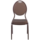 Flash Furniture FD-C04-COPPER-008-T-02-GG Stacking Banquet Chair w/ Brown Patterned Fabric Back & Seat - Steel Frame, Copper Vein thumbnail 5