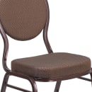 Flash Furniture FD-C04-COPPER-008-T-02-GG Stacking Banquet Chair w/ Brown Patterned Fabric Back & Seat - Steel Frame, Copper Vein thumbnail 7