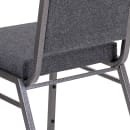 Flash Furniture FD-LUX-SIL-DKGY-GG Stacking Banquet Chair w/ Dark Gray Fabric Back & Seat - Steel Frame, Silver Vein thumbnail 8
